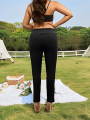  Striped Print Tummy Control High Rise Yoga Leggings