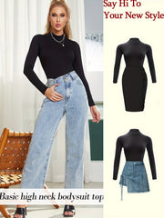 Seamless Shaping Bodysuit Long Sleeve Tummy Control Slimming Body Shaper
