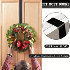 15 24 Cm Christmas Door Wreath Hook Holiday Iron Hook 1pc