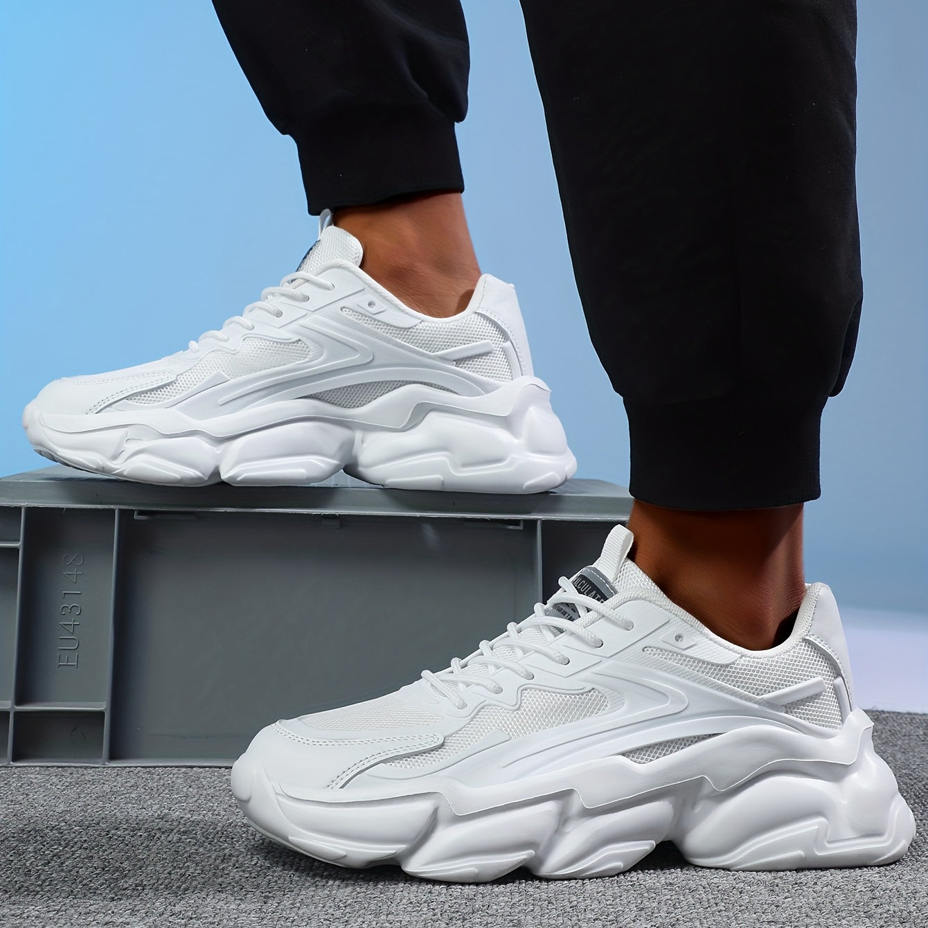Men's Mesh Chunky Sneaker Wear-resistant Casual Shoes