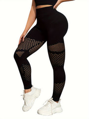 High Waist Ripped Leggings Sports Fitness Yoga Pants