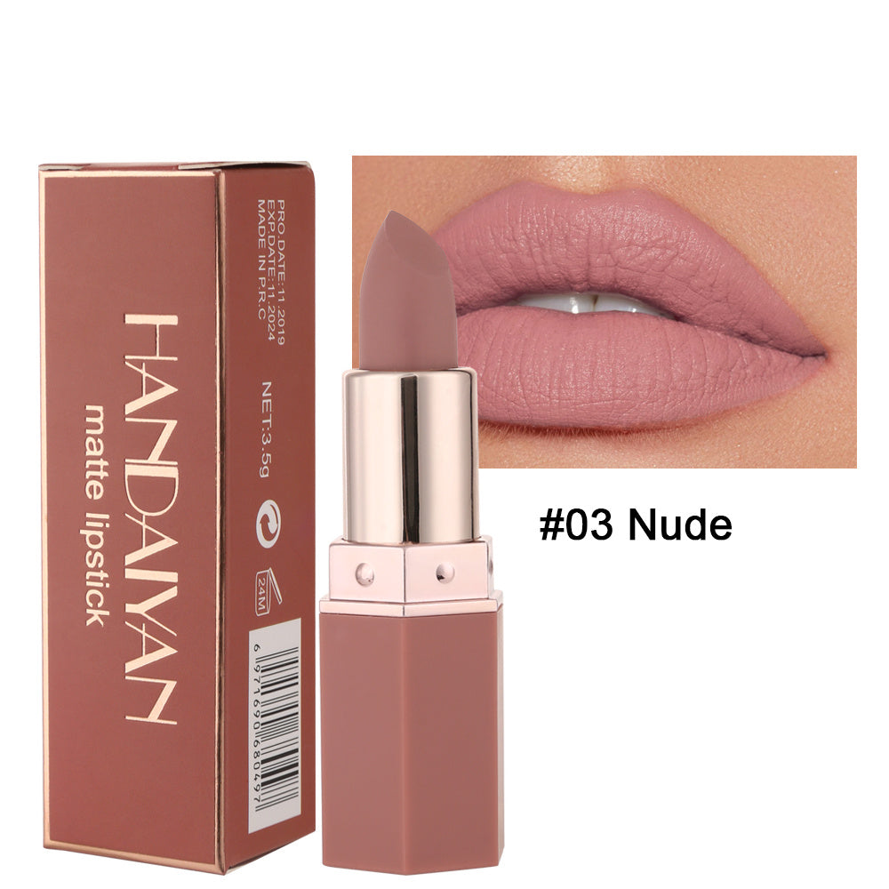 6 Colors Creamy Matte Lipsticks Waterproof Long Lasting Makeup