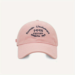 Unisex Sunshade Breathable Baseball Cap Green Letter Embroidery