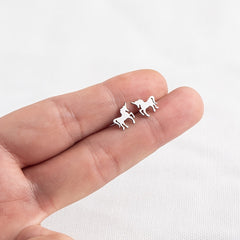 Unicorn Stainless Steel Stud Earrings Decor Gift