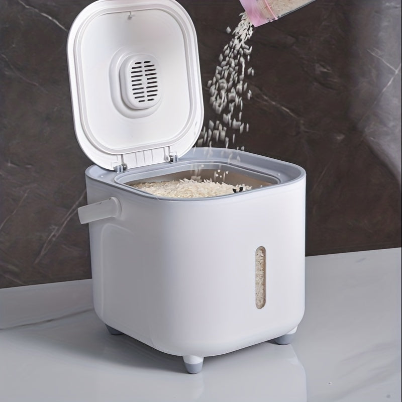 Large Capacity Rice Bucket with Measuring Cup Sealed Storage Container
