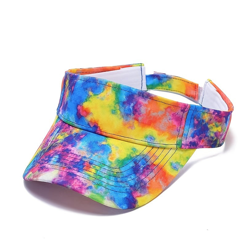 Adjustable Tie Dye Sun Shade Hat for Outdoor