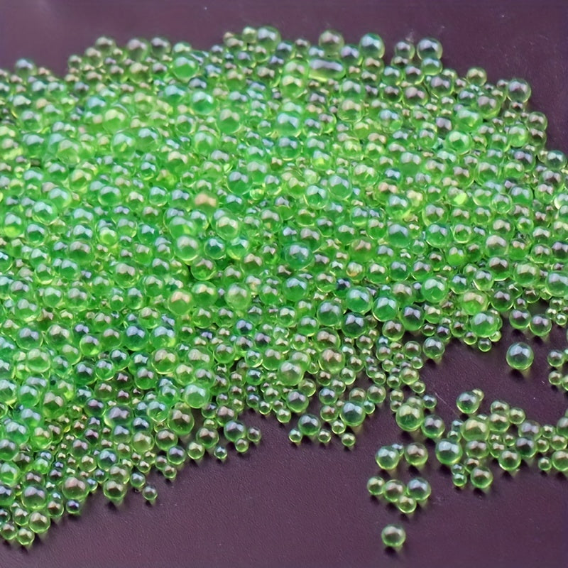 Mini Bubble Nail Beads and Rhinestones for Crafts and Nail Art