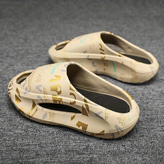 Men's Non Slip Slides Lightweight Open Toe Quick Dry Slippers
