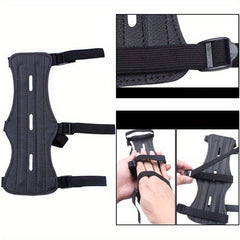 Archery Arm Guard Forearm Protector Adjustable 3 Strap