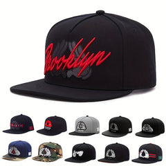 Men's Hip Hop Hat With 2 Hands Embroidery