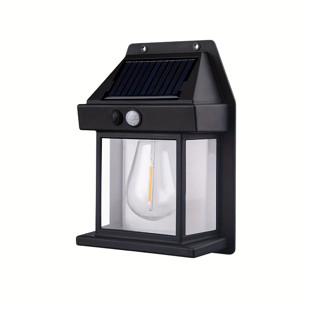 Solar Wall Light Outdoor Waterproof Tungsten Lamp Induction Garden Light