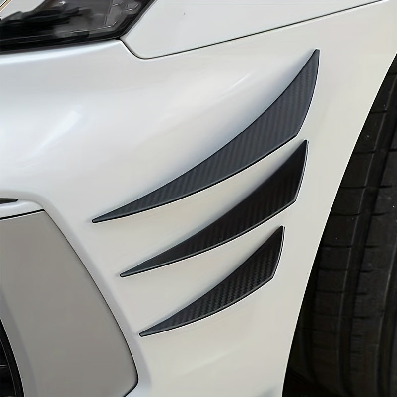 6pcs Carbon Fiber Air Bumper Spoiler - Upgrade Your Car's Aesthetic