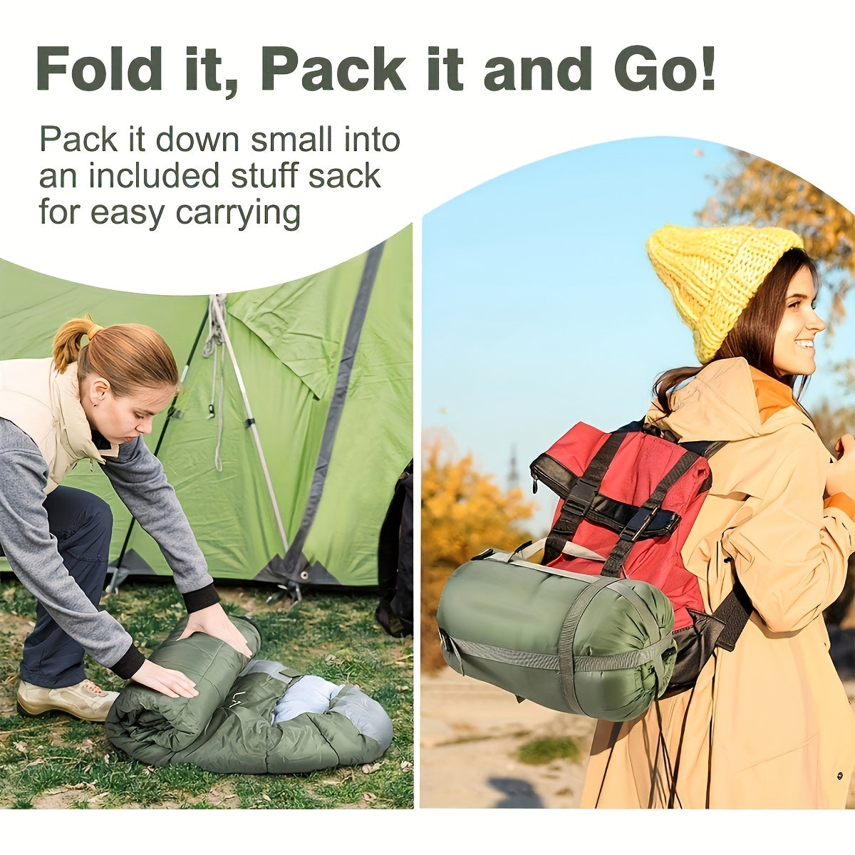 Portable Sleeping Bag For Backpacking Hiking Camping Climbing