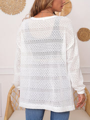 Women's Plus Size Long Sleeve Open Front Cardigan