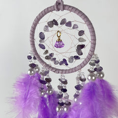 Feather Dream Catcher Mesh Wind Chime Car Pendant