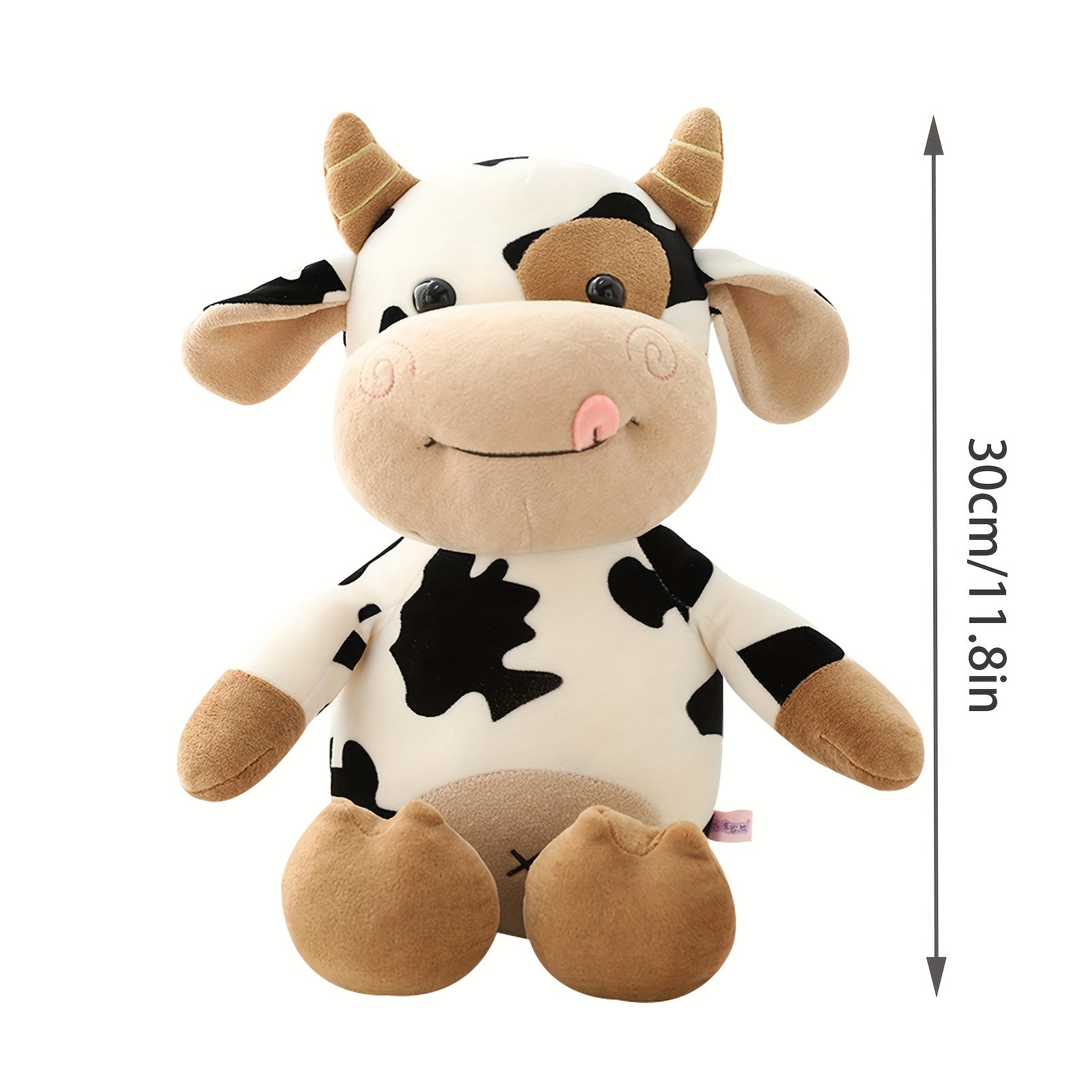 Cute 11in Cartoon Cows Plush Toy - Ideal Christmas Gift for Kids