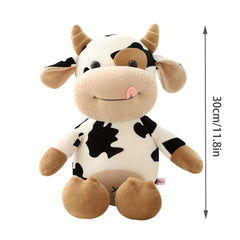 Cute 11in Cartoon Cows Plush Toy - Ideal Christmas Gift for Kids
