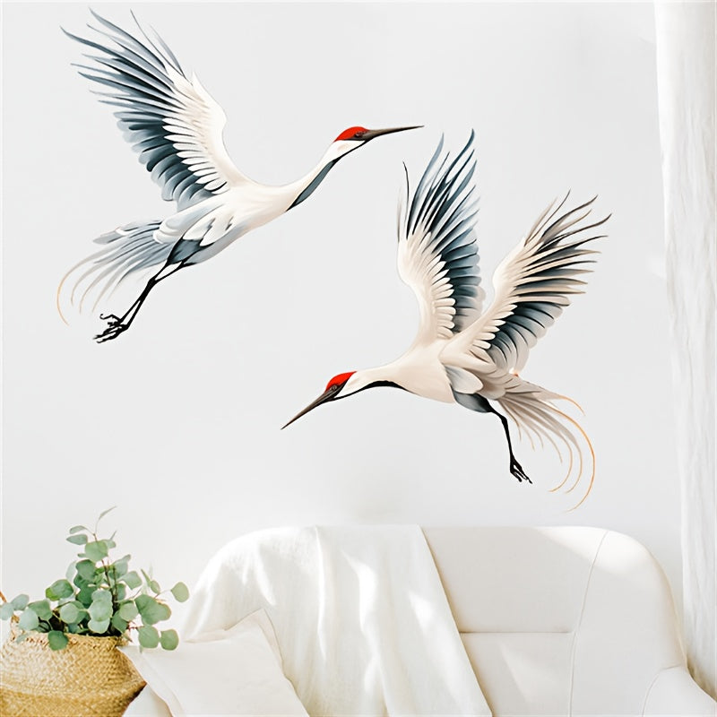 Animal Vinyl Decals Crane Wall Stickers