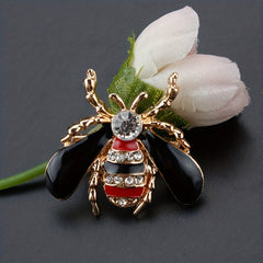 Dripping Oil Bee Brooch Enamel Corsage Pin Clothing Accessories