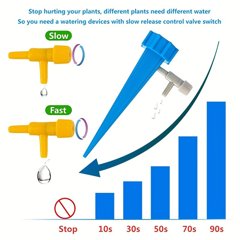 12pcs Self watering Plant Spikes Auto Water Dripper Device