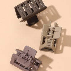 3pcs Hair Claw Clips Square Claw Clips For Women Girls