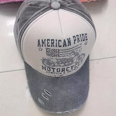 Distressed Washed Cotton Baseball Cap