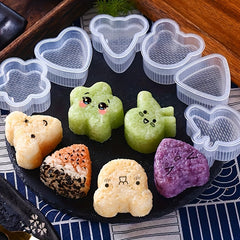 Japanese Onigiri Mold Set - Sushi Makers for Bento Box
