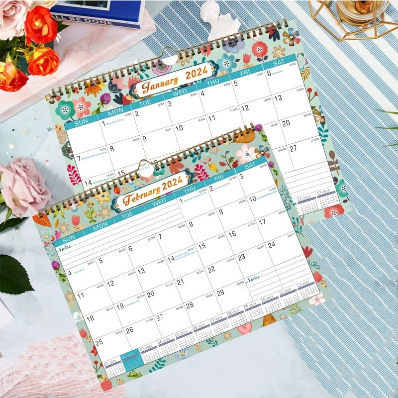 Floral Wall & Desk Calendar Bundle