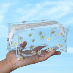 Flower Clear Pencil Case Box Organizer for School Supplies