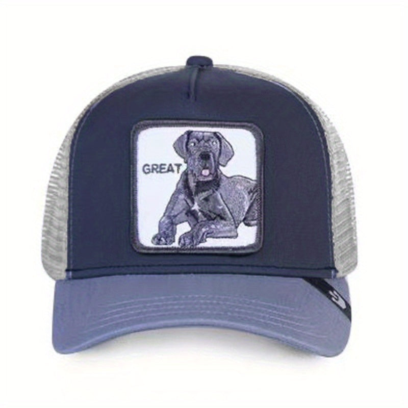 Anime Animal Patch Trucker Hat Mesh Baseball Cap Adjustable Dad Hat