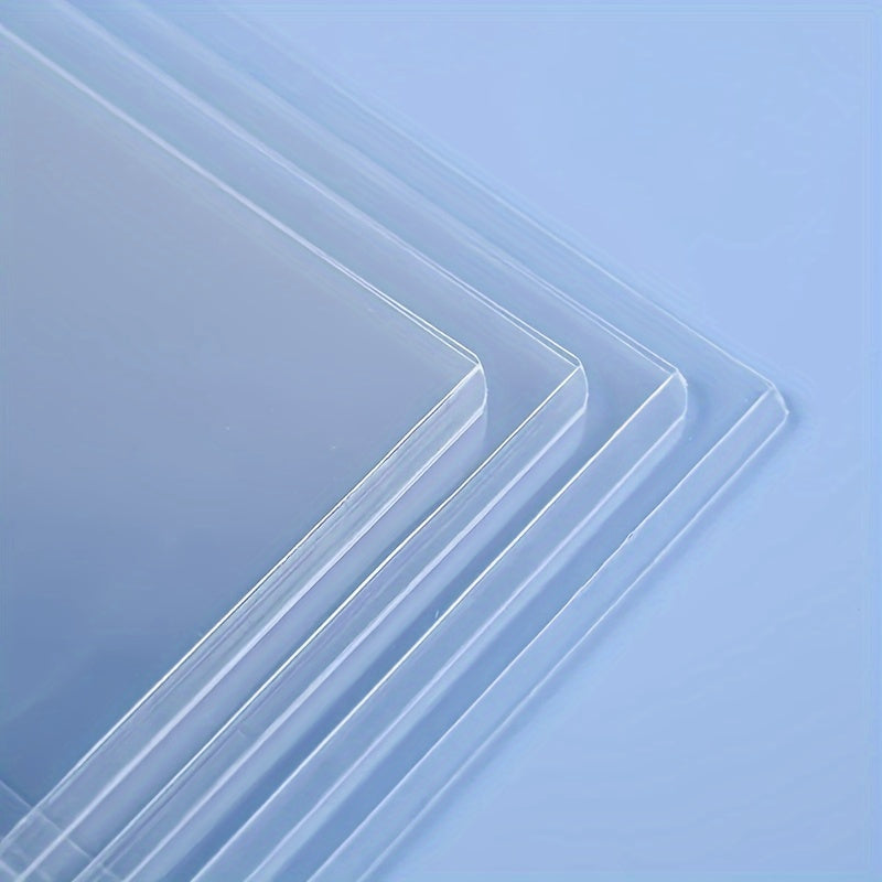 10pcs Clear Postcard Holders Transparent Id Card Cases Pockets