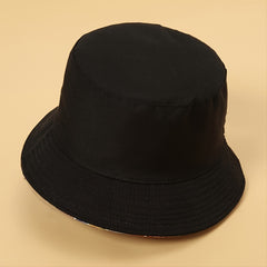 Classic Streetwear Print Windproof Bucket Hat Unisex Outdoor Fishing