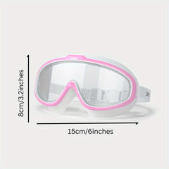 Large Frame Swim Goggles Waterproof Anti-fog High Definition Glasses