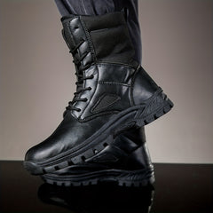 Men's Large Size Mid Calf Boots - Outdoor Hiking Mountaineering