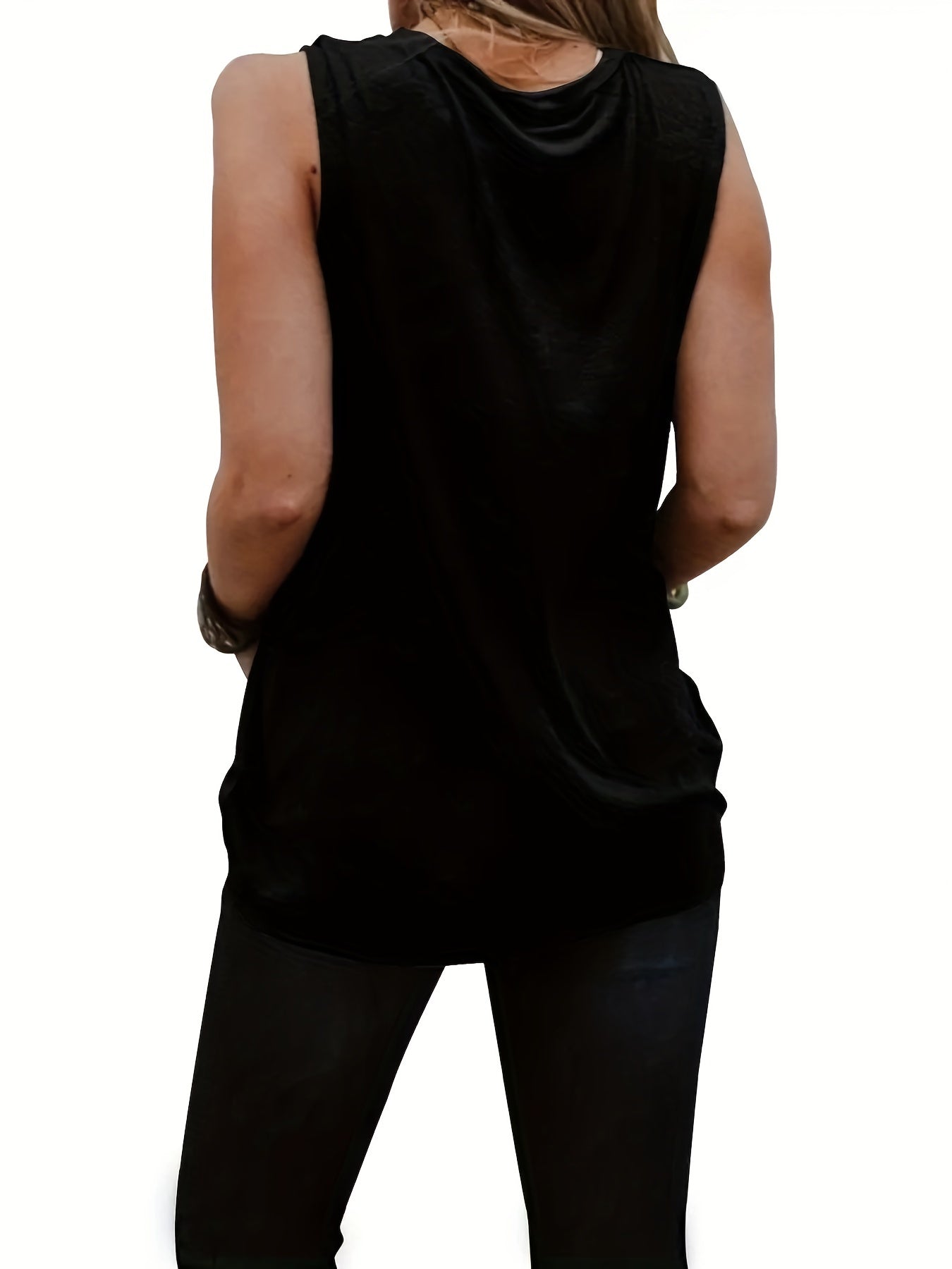 Cowboy Boots Print Sleeveless Tank Top