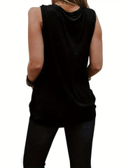 Cowboy Boots Print Sleeveless Tank Top