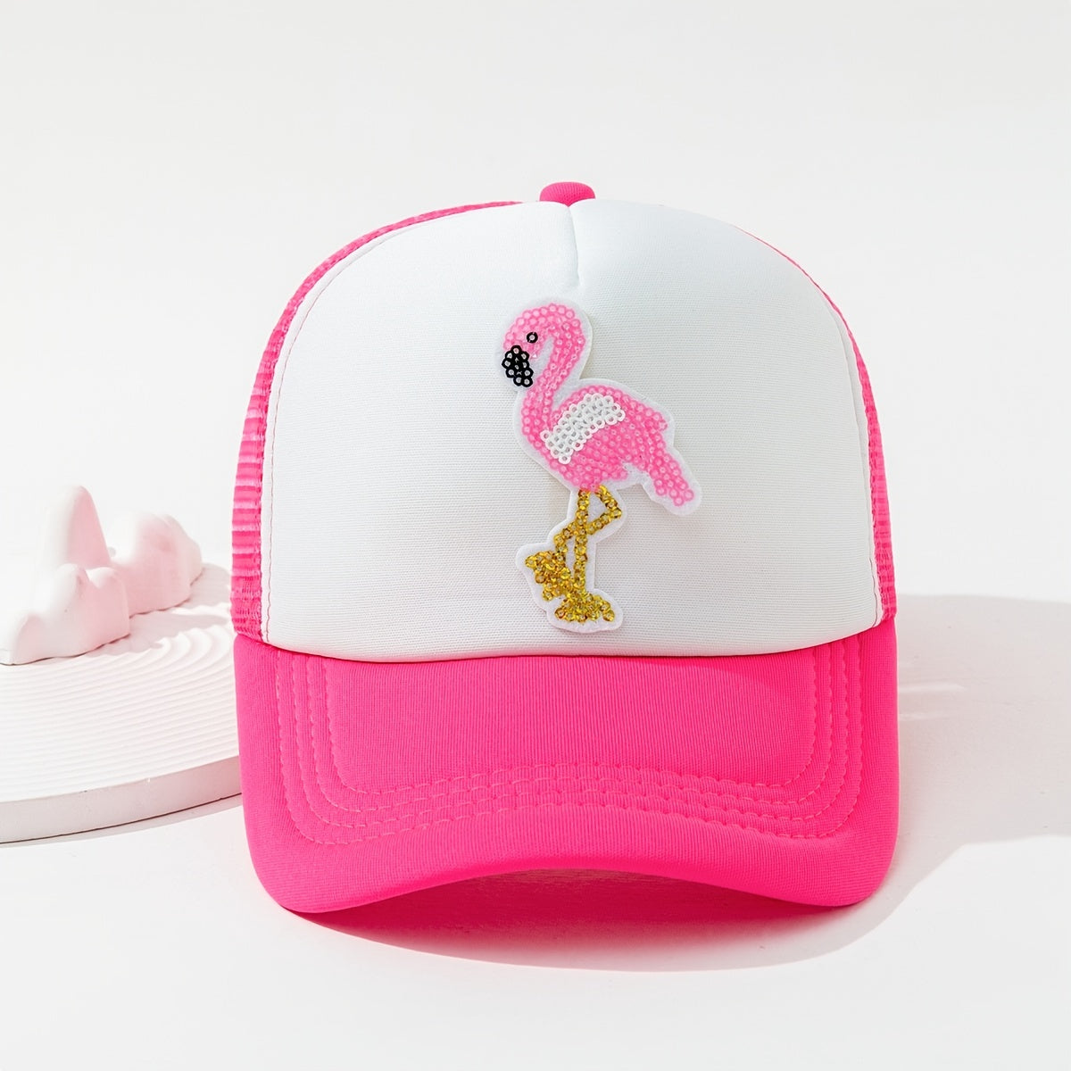 Pink Flamingo Baseball Cap Animal Pattern Hat For Women Girls