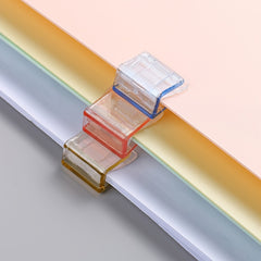 6Pcs Small Transparent Clam Clip Binder Clips