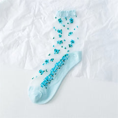 Breathable Floral Low Cut Ankle Socks Women's Stockings