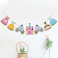 Castle Flag Background Decoration Banner for Home Decor