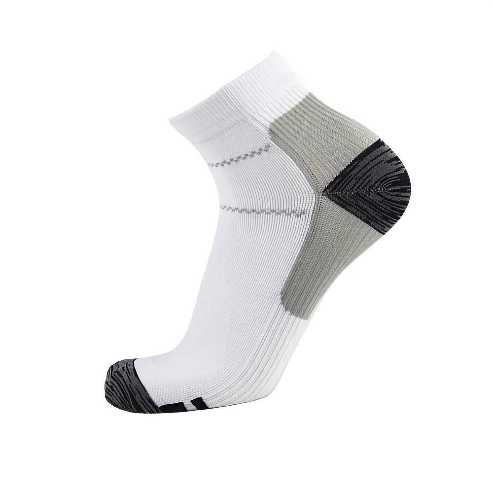 Athletic Compression Ankle Socks Improve Blood Circulation Running 15 20mmHg