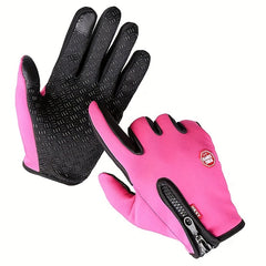 Men's Winter Warm Gloves Waterproof Touch Screen Cold Weather Running