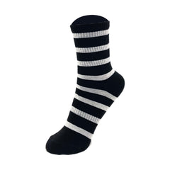 Breathable Striped Crew Socks Women's Stockings