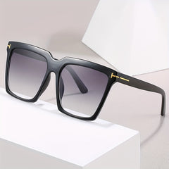 Oversized Square Sunglasses Casual Gradient UV400