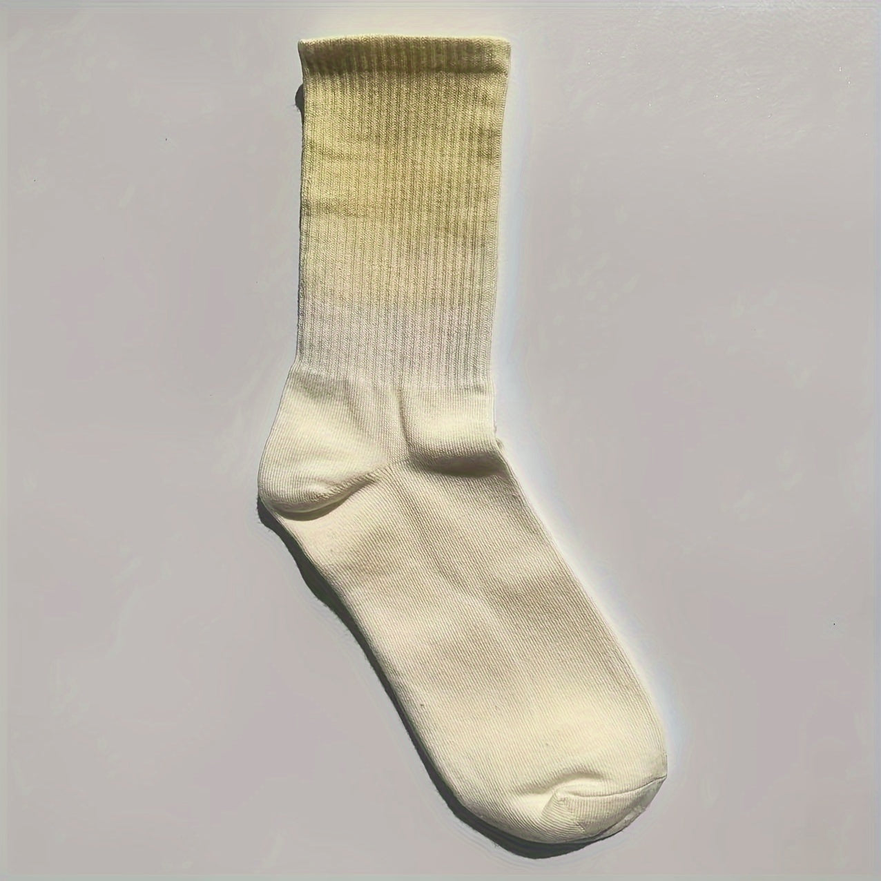 Gradient Ribbed Socks Soft Mid Tube Women's Stockings & Hosiery