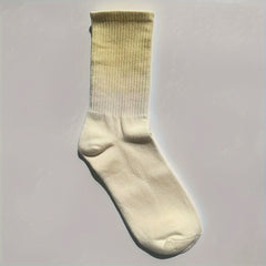 Gradient Ribbed Socks Soft Mid Tube Women's Stockings & Hosiery