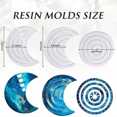 Moon Perpetual Calendar Resin Molds Set
