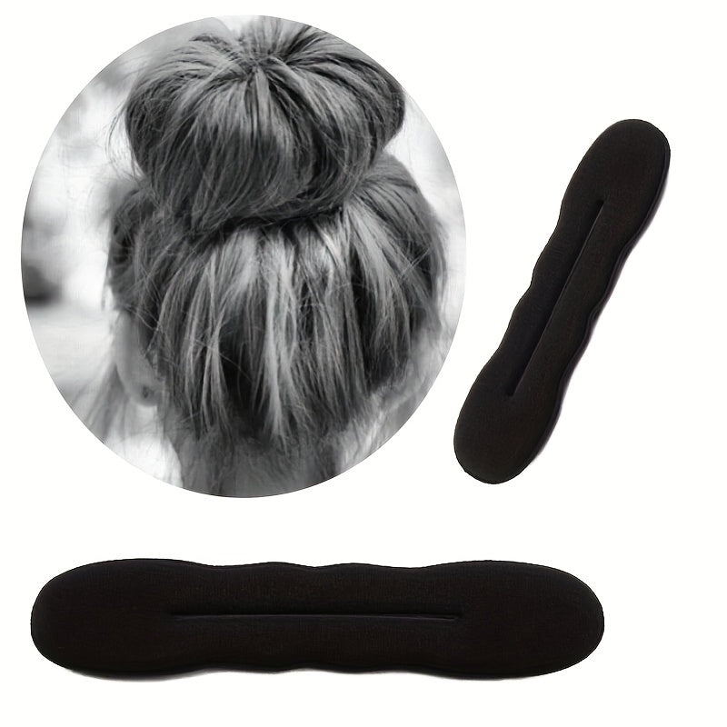 2pcs Foam Hair Bun Maker Styling Accessories