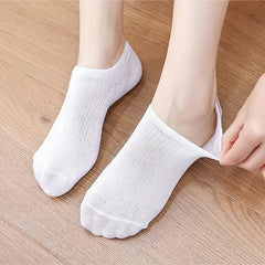 10 Pairs Ribbed No Show Socks Women's Ankle Lightweight Stockings