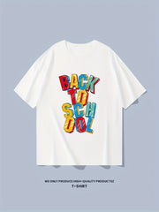Back To School Print Men's Graphic Crew Neck T-shirt
